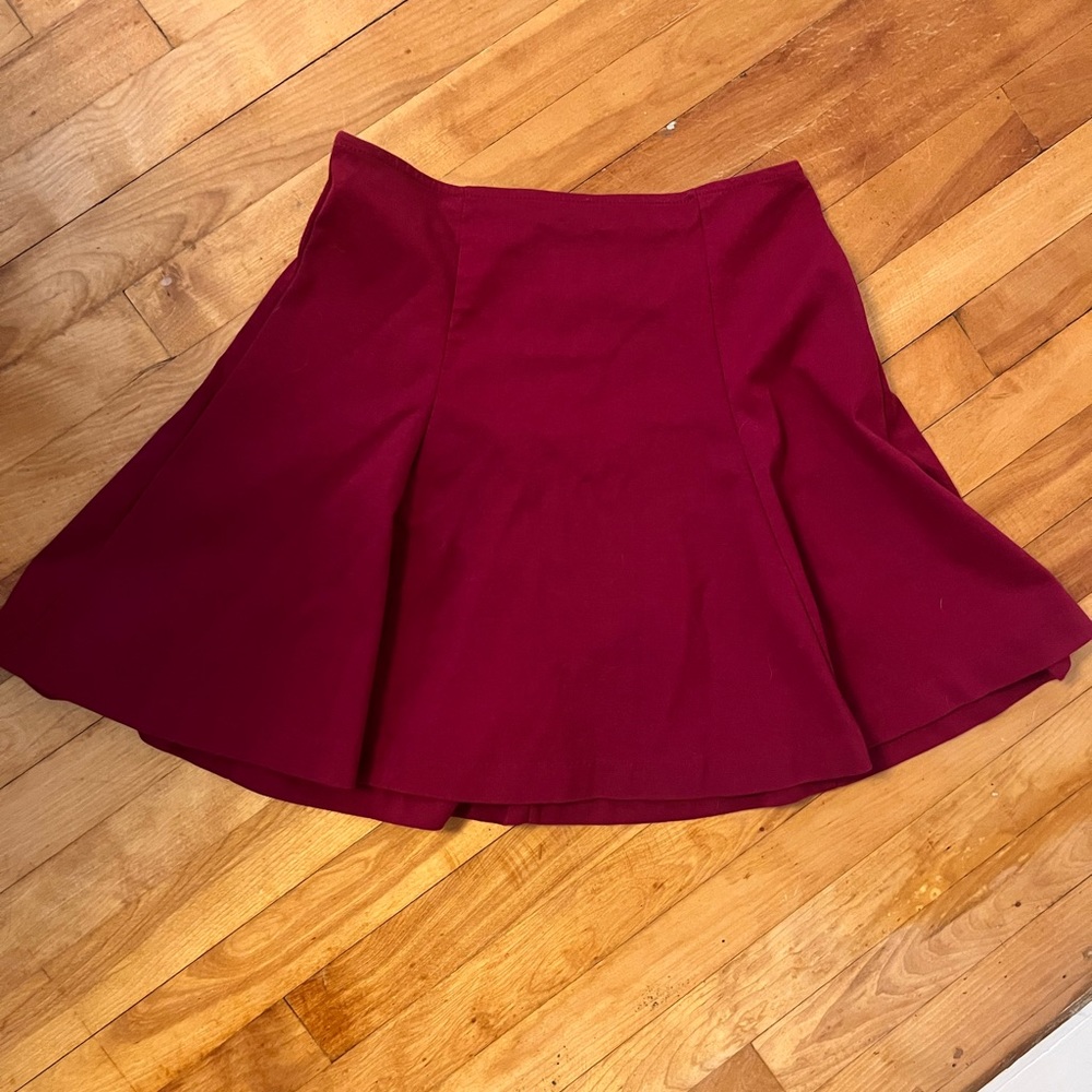 Maroon skirt